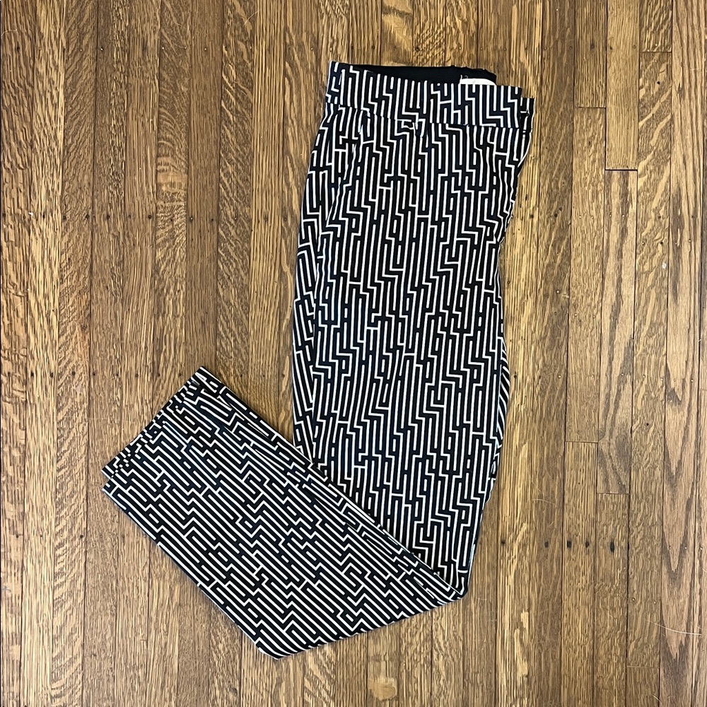 H&M Black and White Pants